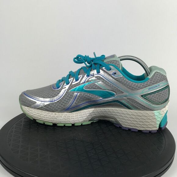 Brooks GTS 13 Gray/Aqua Athletic Running Shoes Women’s Size 10 Wide - Picture 9 of 11